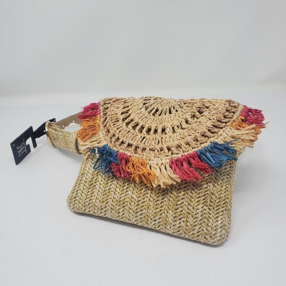 INC International Concept Boho straw boho bag new W/tags Can be used as a clutch - Picture 1 of 9